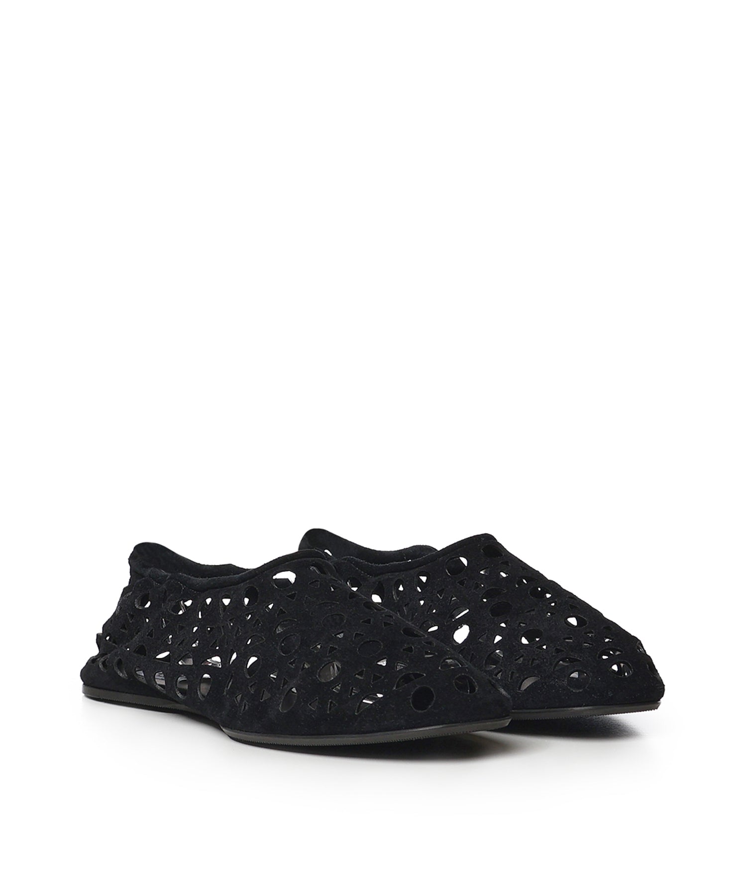 Slippers Vienne in pelle scamosciata AA3A1039I236 999 ALAIA 