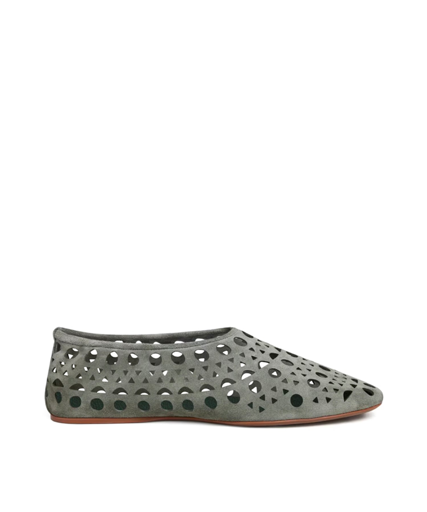 Slippers Vienne in pelle scamosciata AA3A1039I236 U24 ALAIA 