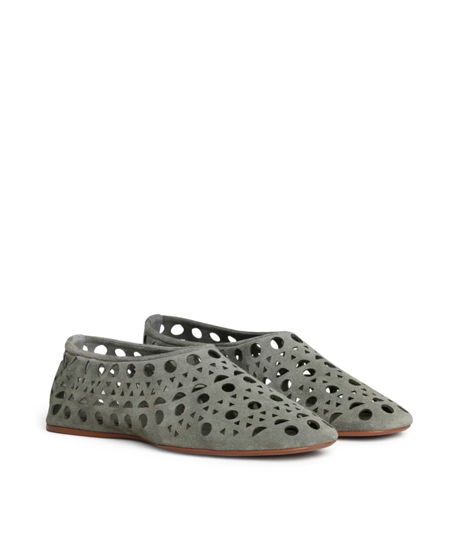 Slippers Vienne in pelle scamosciata AA3A1039I236 U24 ALAIA 