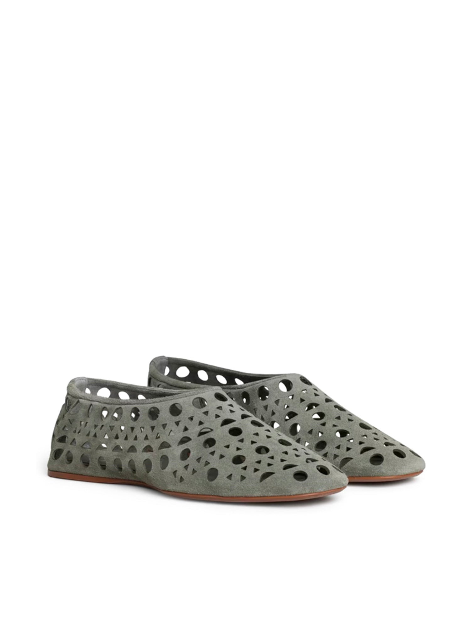 Slippers Vienne in pelle scamosciata AA3A1039I236 U24 ALAIA 