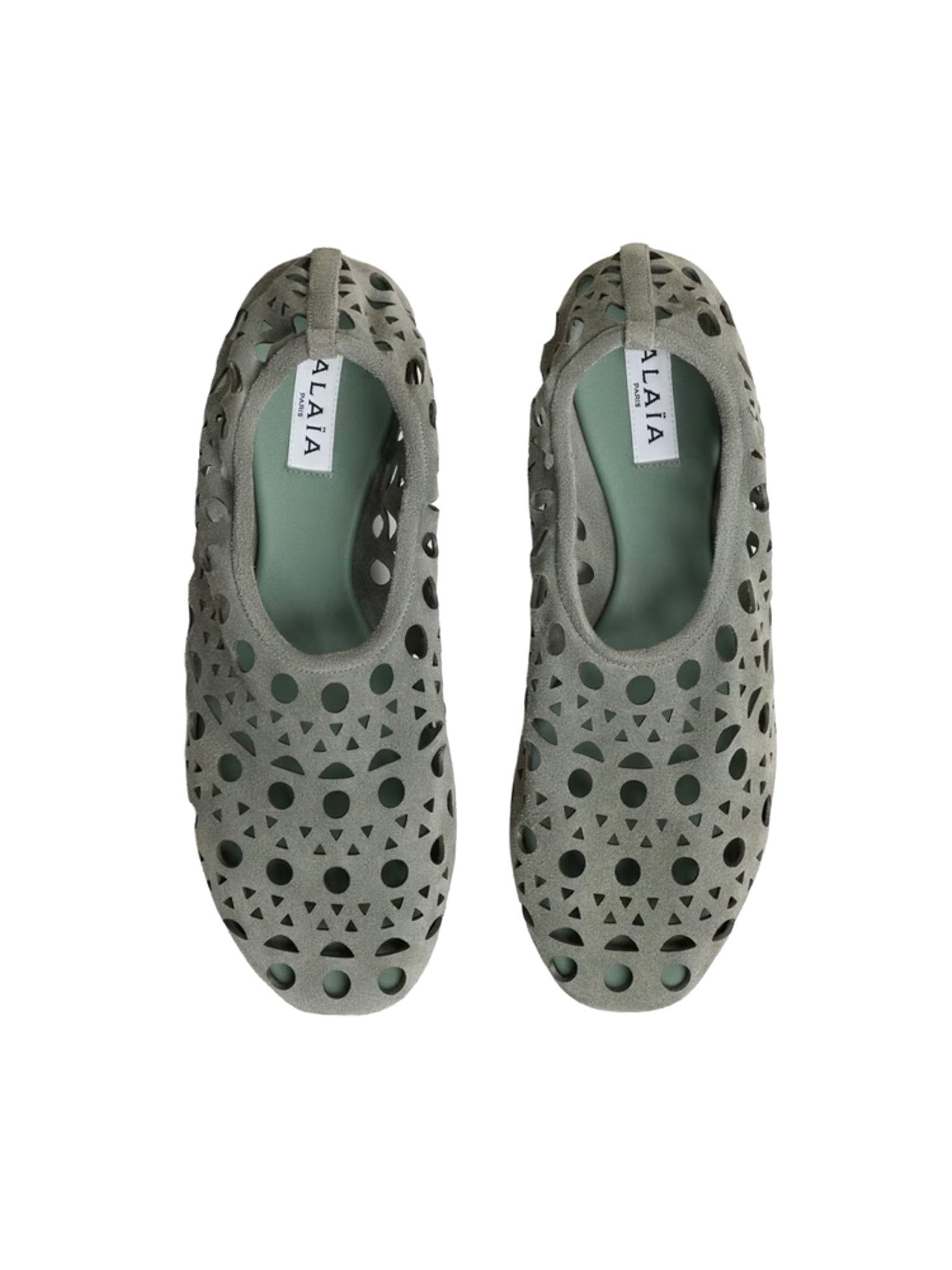 Slippers Vienne in pelle scamosciata AA3A1039I236 U24 ALAIA 
