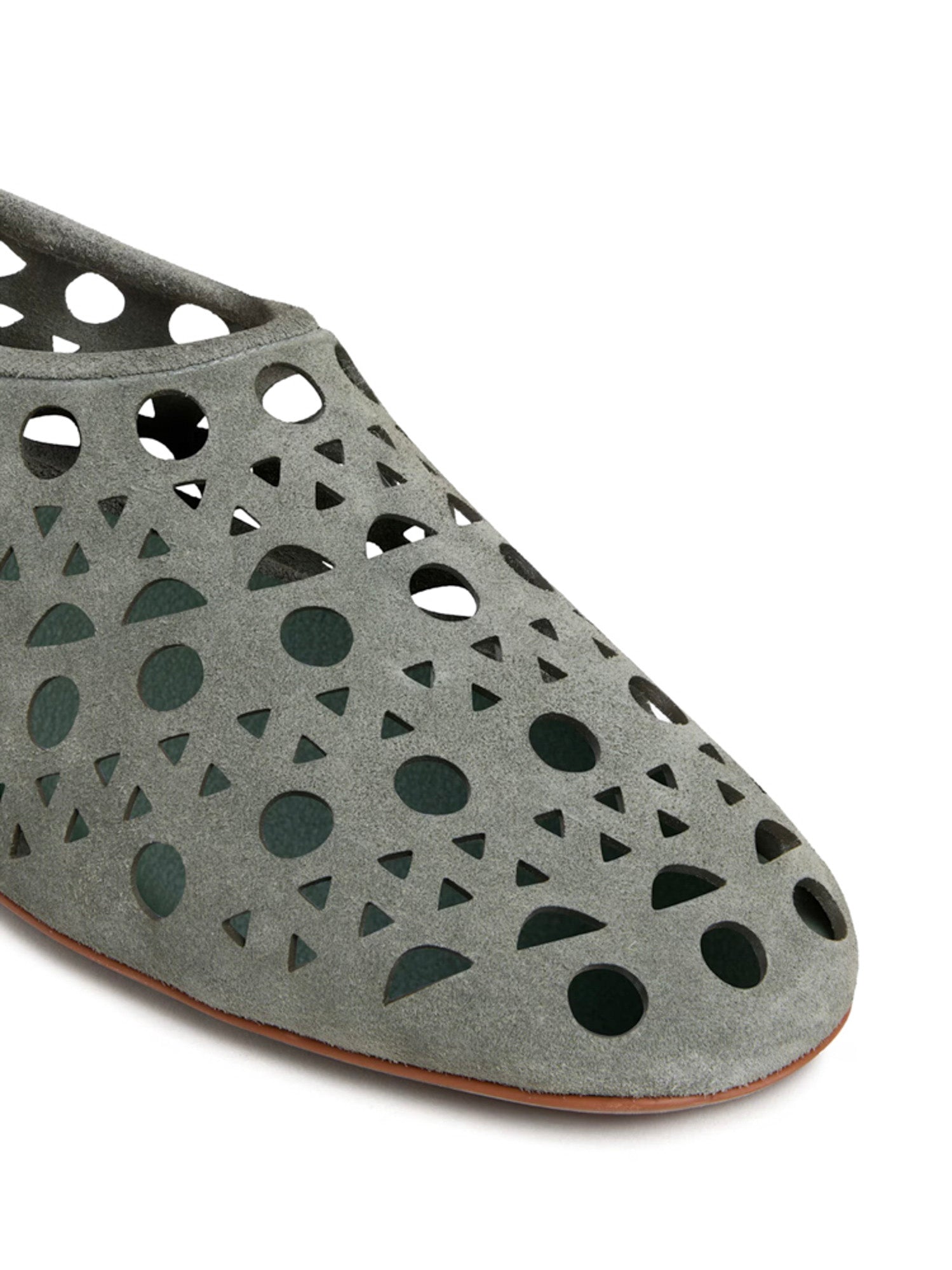Slippers Vienne in pelle scamosciata AA3A1039I236 U24 ALAIA 