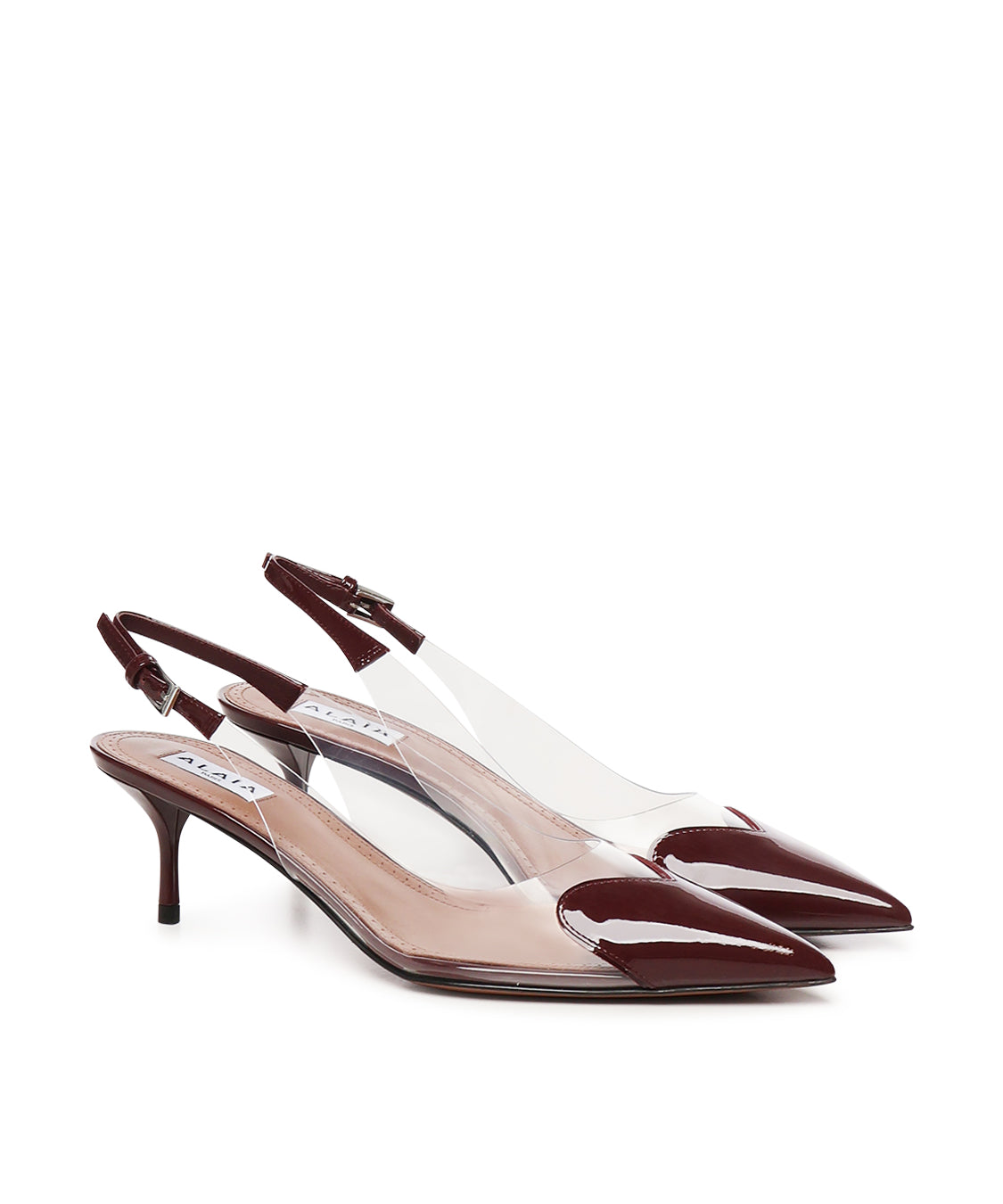 Slingback Le Cœur in pelle di agnello verniciata AA3E057CK150 325 ALAIA 