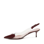 Slingback Le Cœur in pelle di agnello verniciata AA3E057CK150 325 ALAIA 
