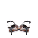 Slingback Le Cœur in pelle di agnello verniciata AA3E057CK150 999 ALAIA 