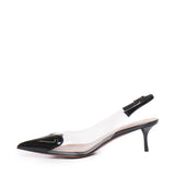 Slingback Le Cœur in pelle di agnello verniciata AA3E057CK150 999 ALAIA 