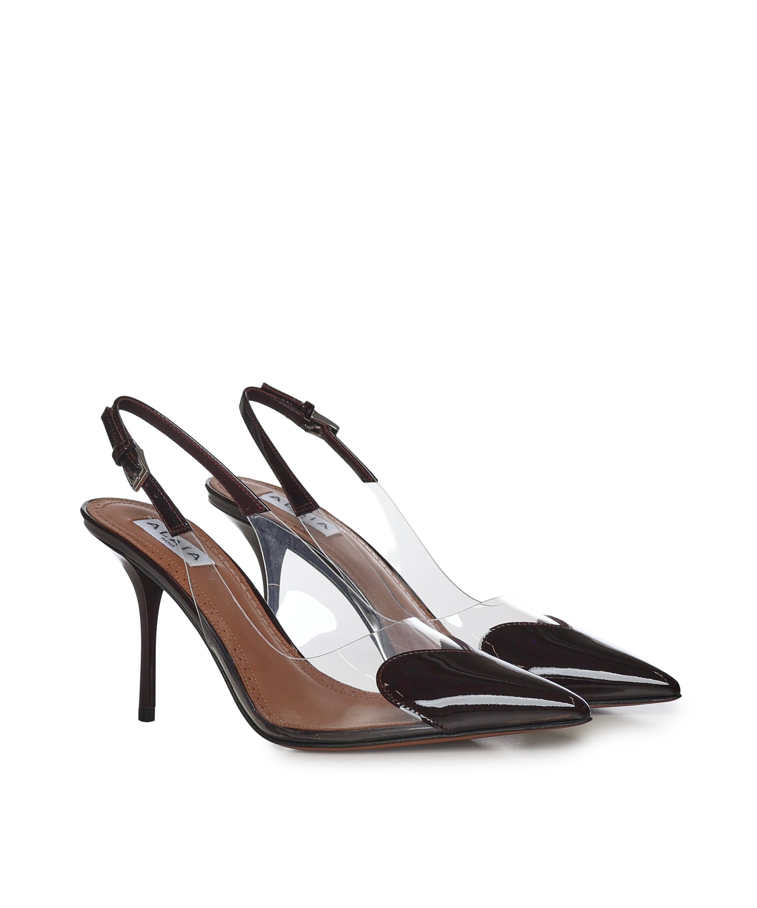 Slingback Le Coeur in vernice AA3E083CK150 413 ALAIA 