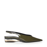Slingback con zeppa in pelle verniciata AA3G3004I037 U21 ALAIA 