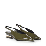 Slingback con zeppa in pelle verniciata AA3G3004I037 U21 ALAIA 