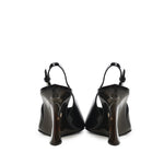 Slingback con zeppa in pelle verniciata AA3G3005I037 999 ALAIA 