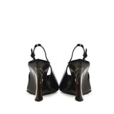 Slingback con zeppa in pelle verniciata AA3G3005I037 999 ALAIA 