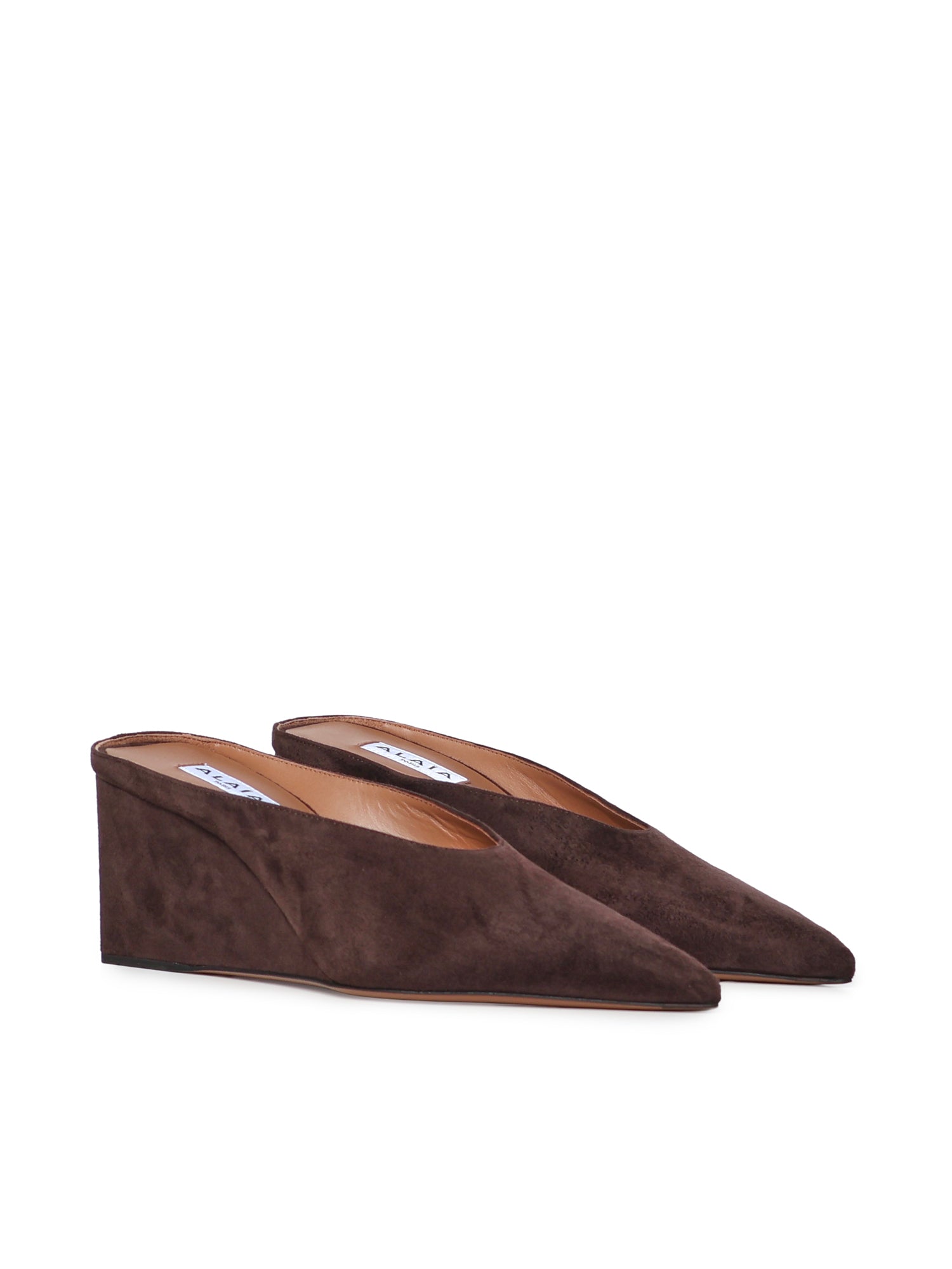 Mule Cube in pelle scamosciata AA3M104C0H53 U15 ALAIA 