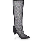 Stivali al ginocchio in mesh AA3O2032A063 999 ALAIA 