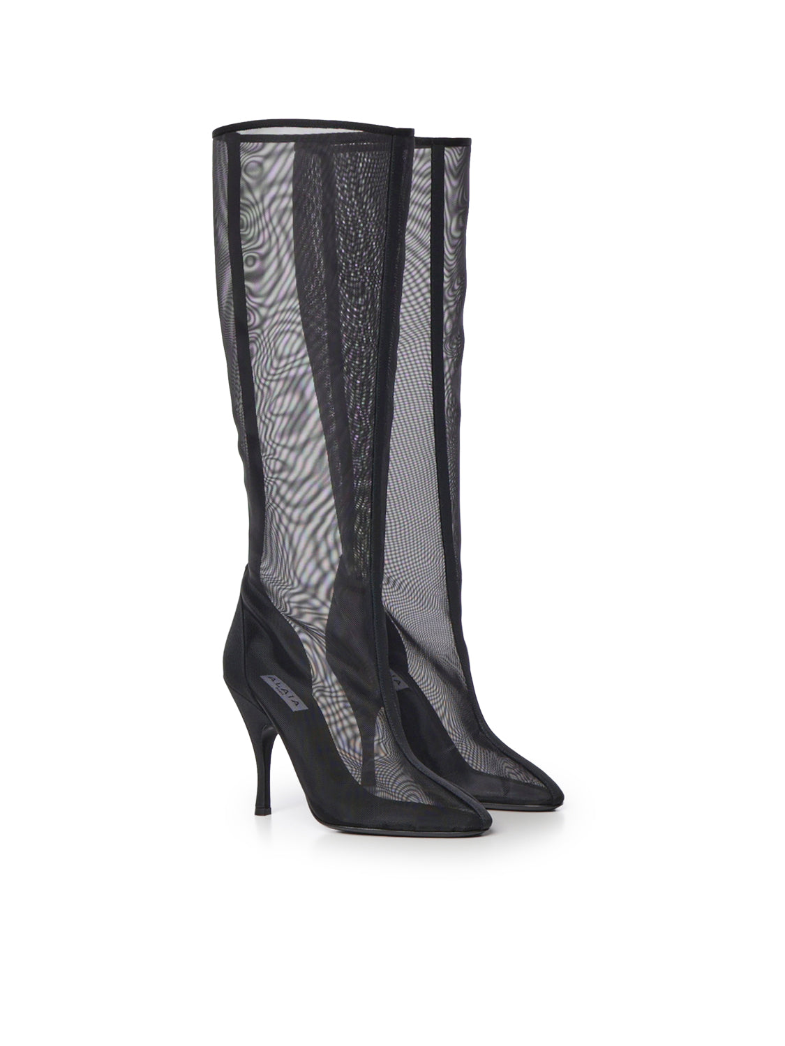 Stivali al ginocchio in mesh AA3O2032A063 999 ALAIA 