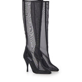 Stivali al ginocchio in mesh AA3O2032A063 999 ALAIA 
