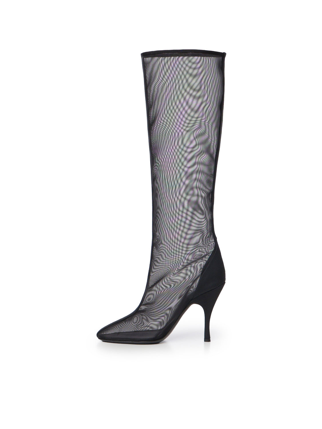 Stivali al ginocchio in mesh AA3O2032A063 999 ALAIA 