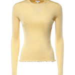 Top in maglia a coste in seta AA9H1460K232C 239 ALAIA 
