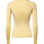 Top in maglia a coste in seta AA9H1460K232C 239 ALAIA 