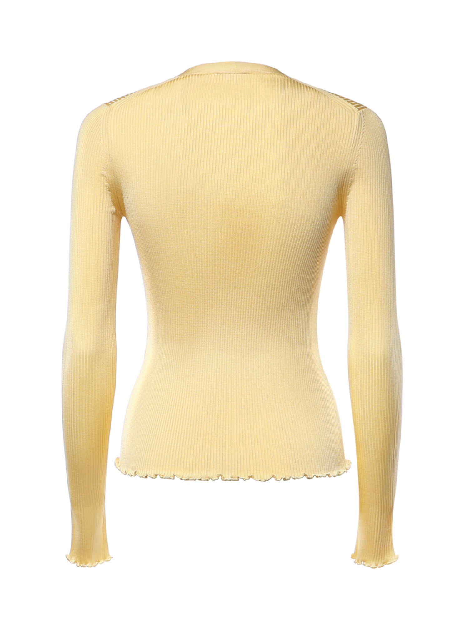 Top in maglia a coste in seta AA9H1460K232C 239 ALAIA 