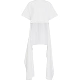 T-shirt asimmetrica in jersey di cotone AA9I0031J095D 000 ALAIA 