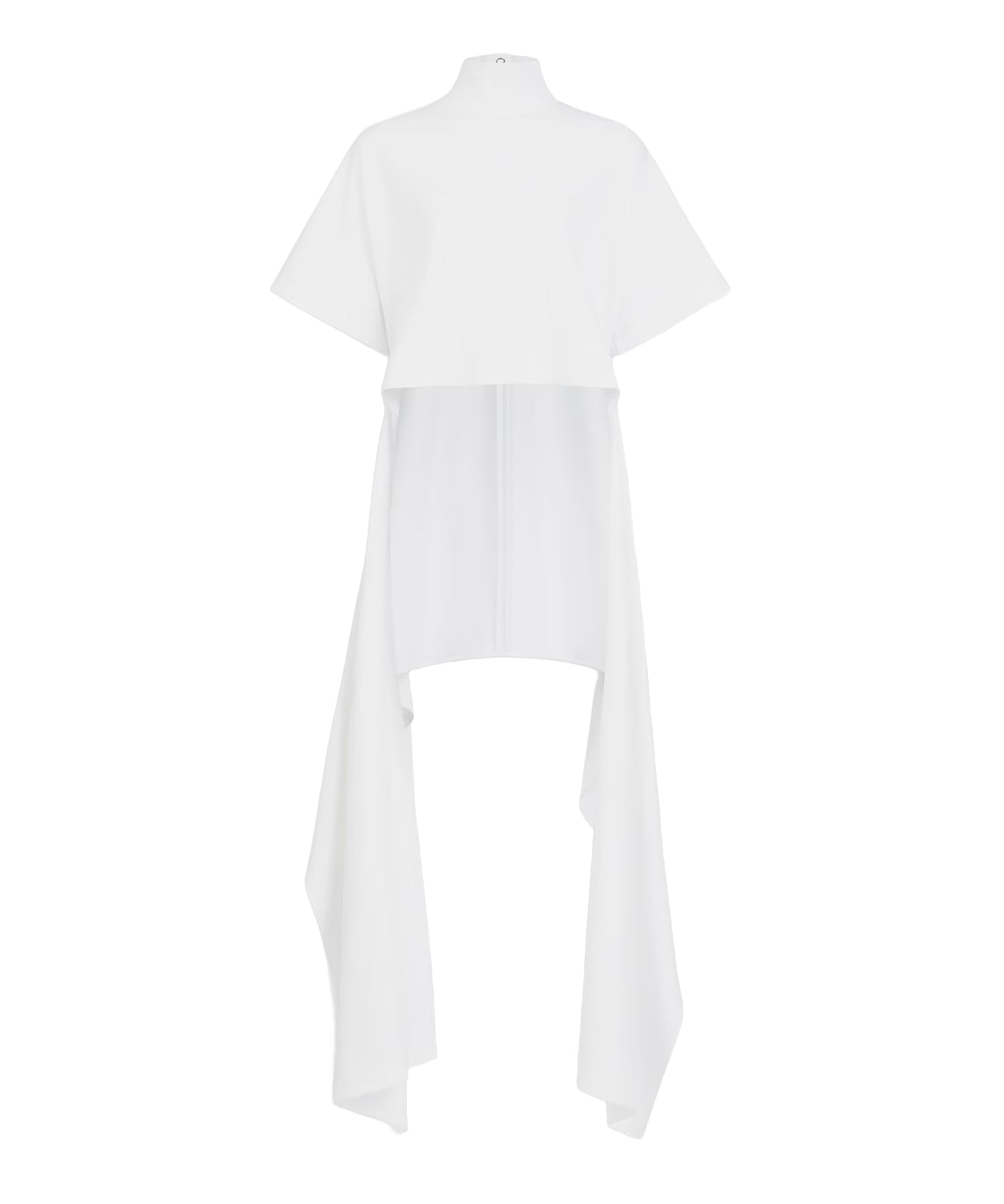 T-shirt asimmetrica in jersey di cotone AA9I0031J095D 000 ALAIA 