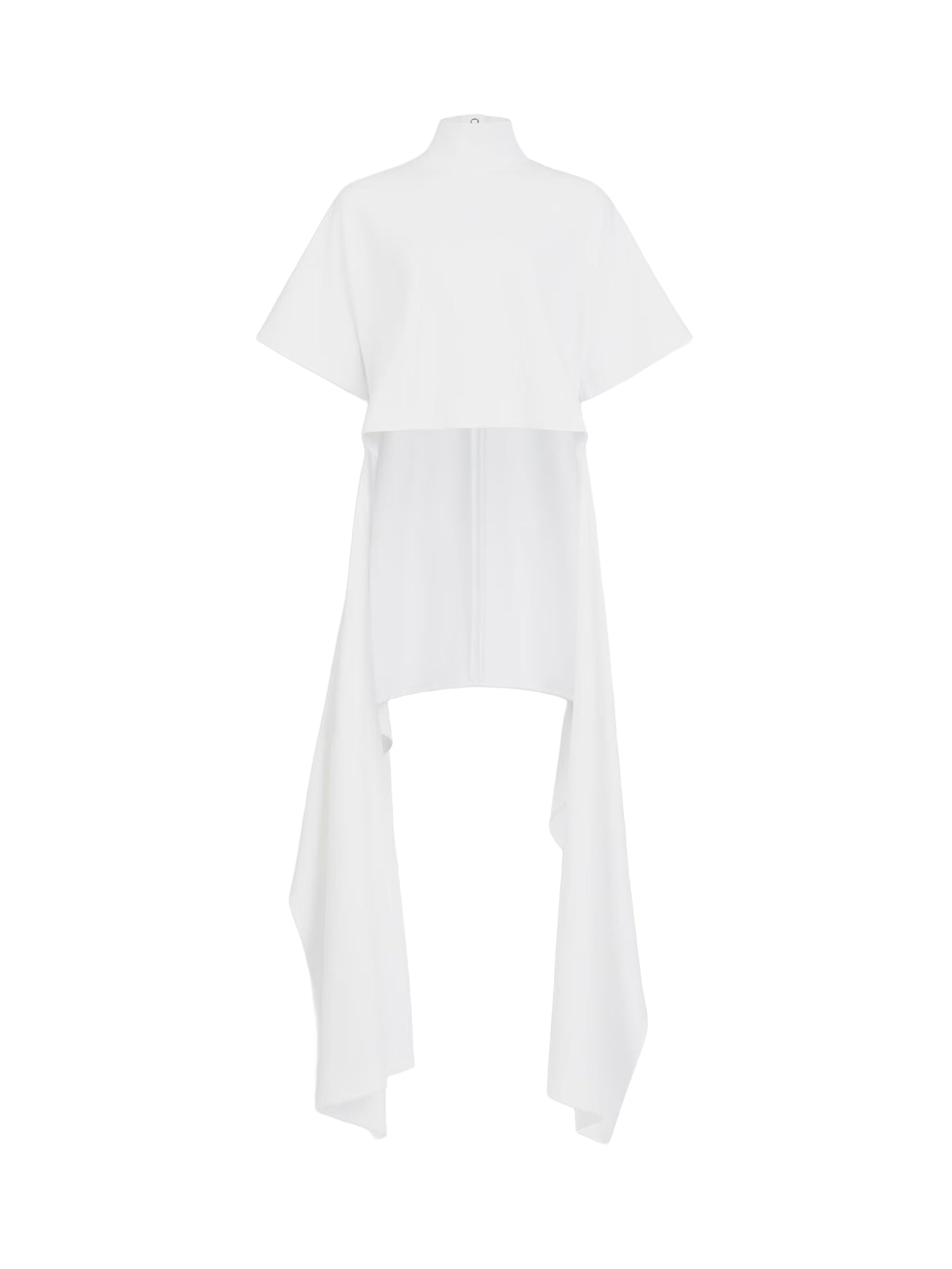 T-shirt asimmetrica in jersey di cotone AA9I0031J095D 000 ALAIA 