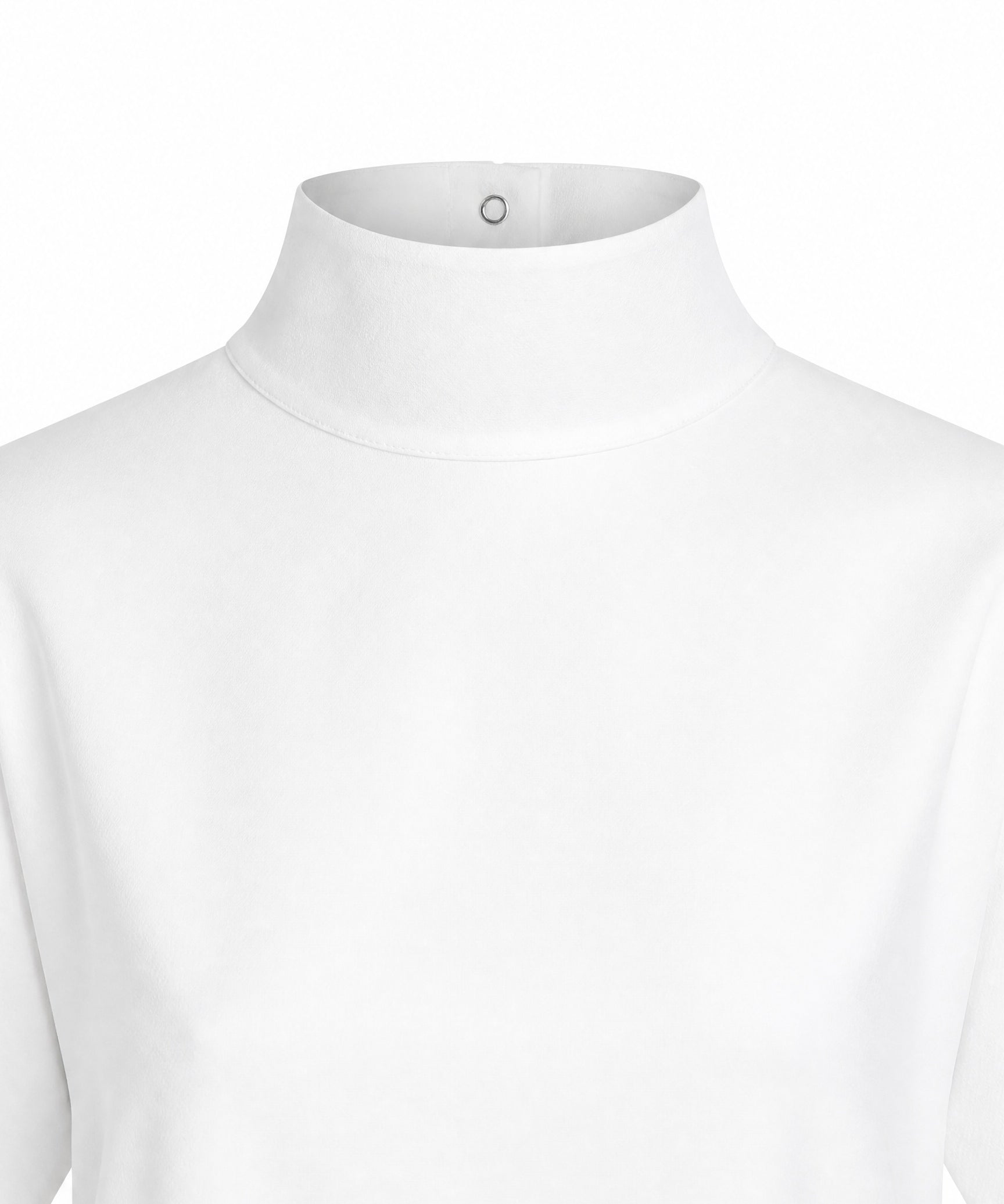 T-shirt asimmetrica in jersey di cotone AA9I0031J095D 000 ALAIA 