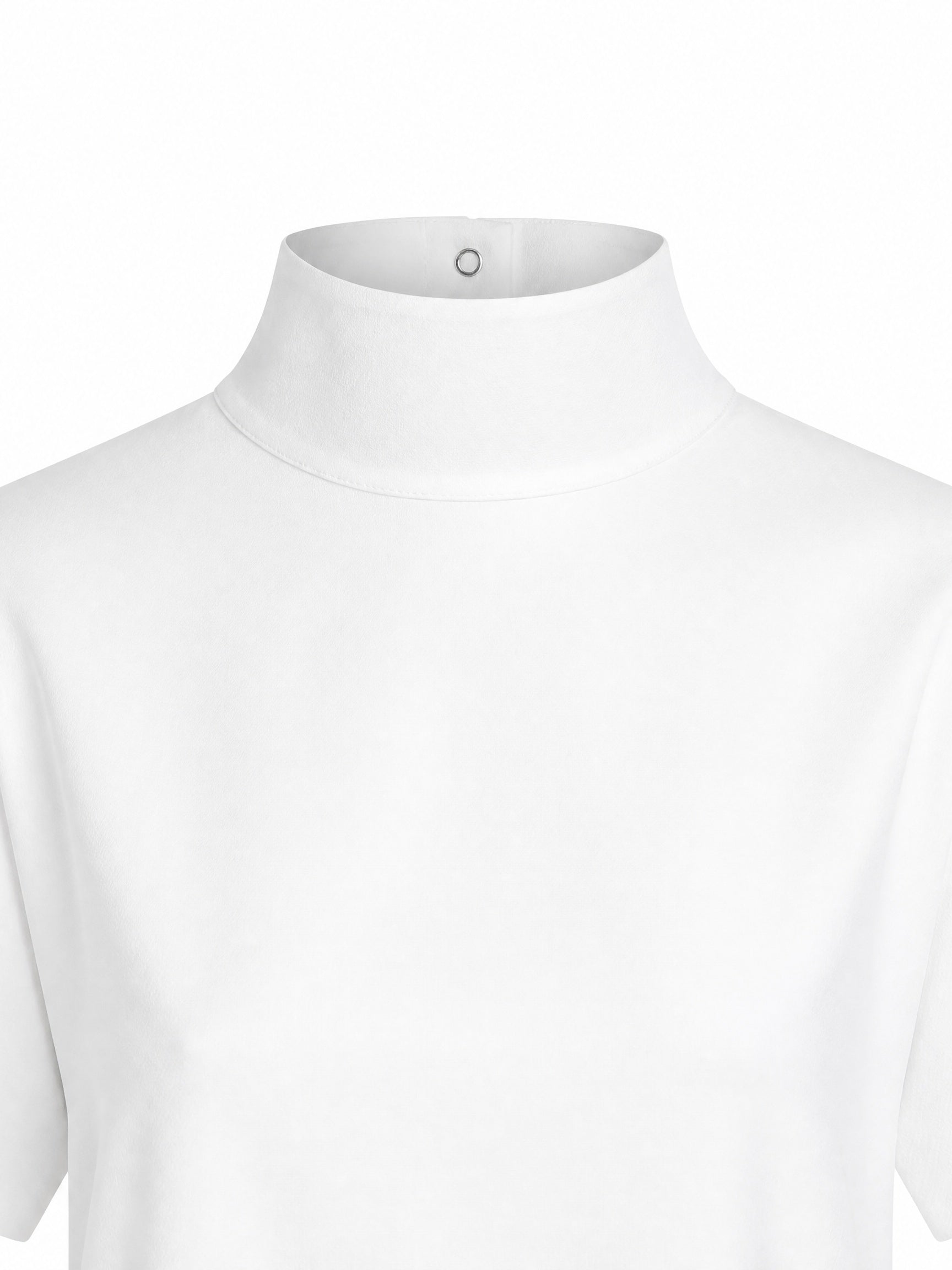 T-shirt asimmetrica in jersey di cotone AA9I0031J095D 000 ALAIA 