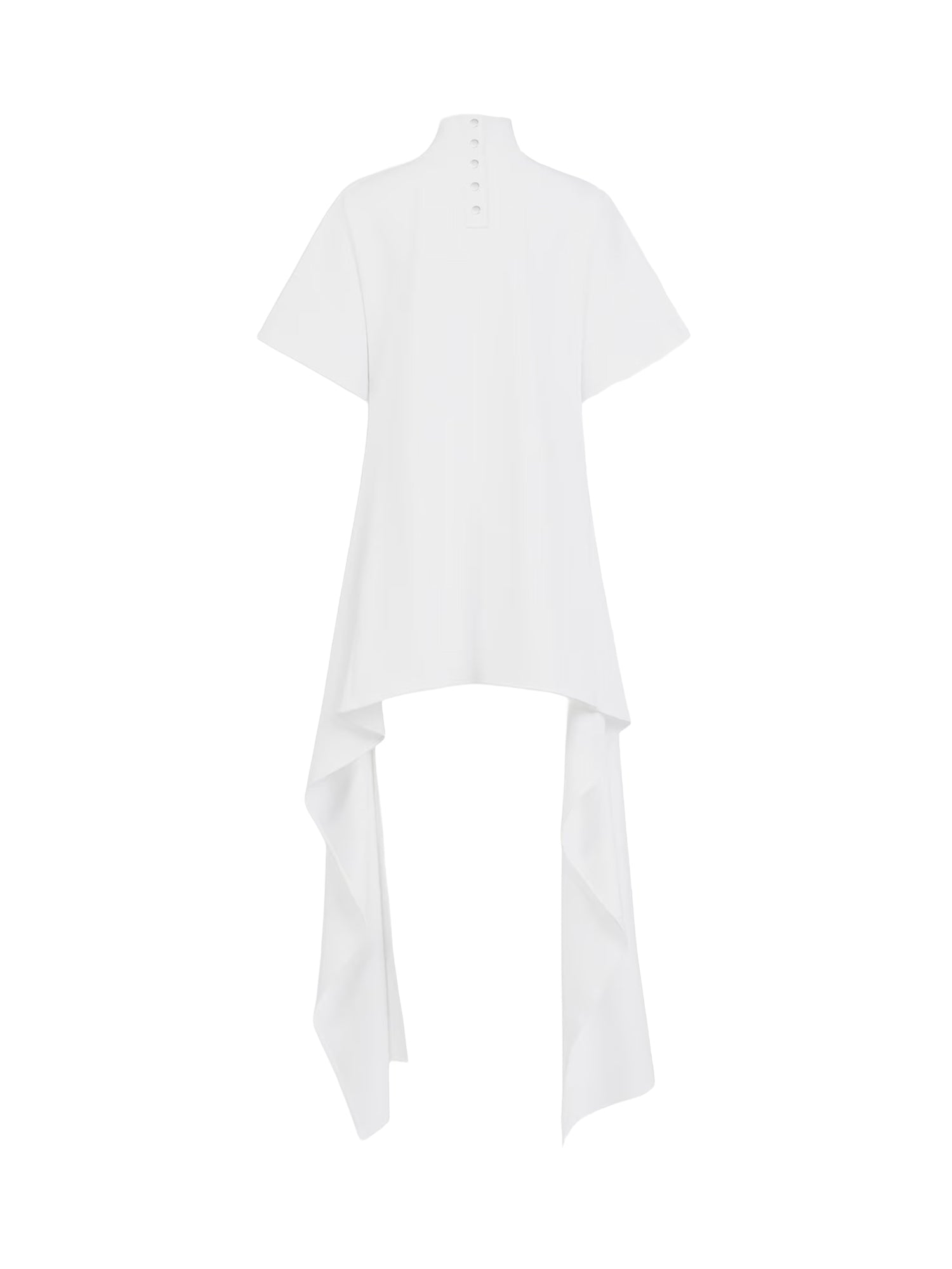 T-shirt asimmetrica in jersey di cotone AA9I0031J095D 000 ALAIA 