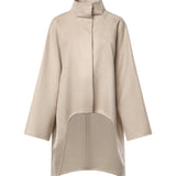 Cappotto asimmetrico in cashmere double face AA9M1207T500D 110 ALAIA 
