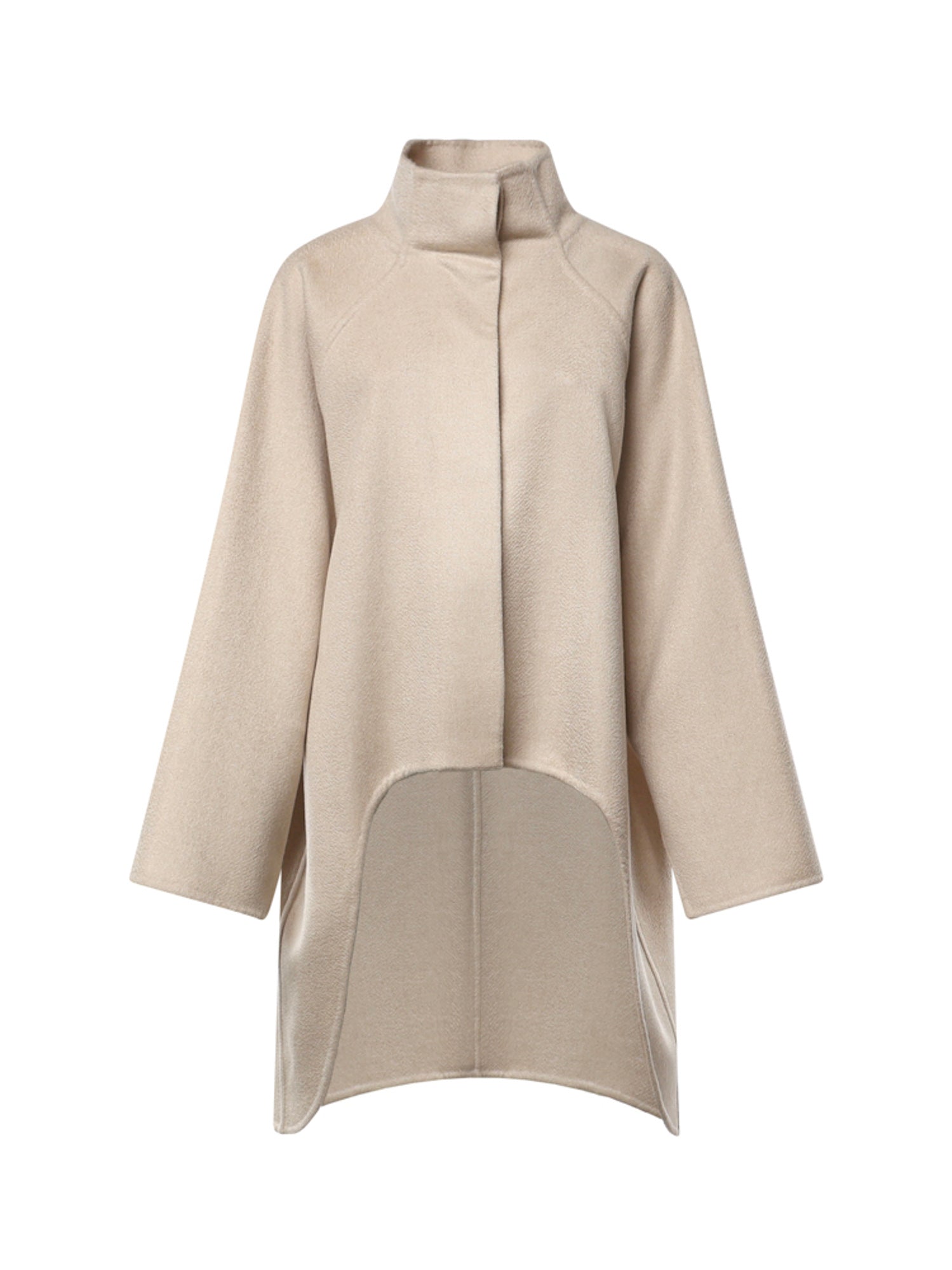Cappotto asimmetrico in cashmere double face AA9M1207T500D 110 ALAIA 