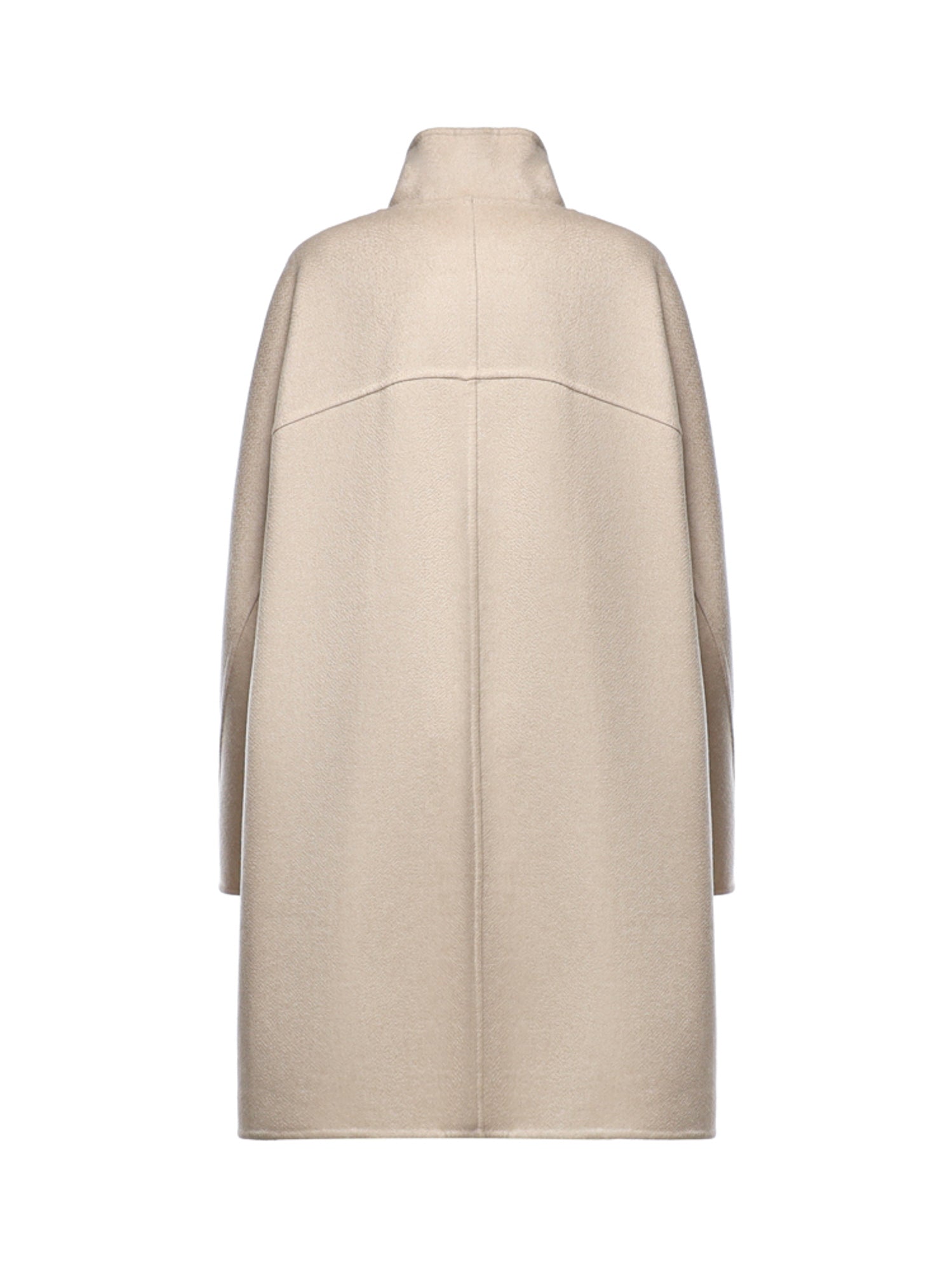 Cappotto asimmetrico in cashmere double face AA9M1207T500D 110 ALAIA 