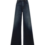 Jeans palazzo in denim<BR/> AA9P1277D021C A24 ALAIA 