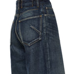 Jeans palazzo in denim<BR/> AA9P1277D021C A24 ALAIA 