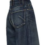 Jeans palazzo in denim<BR/> AA9P1277D021C A24 ALAIA 
