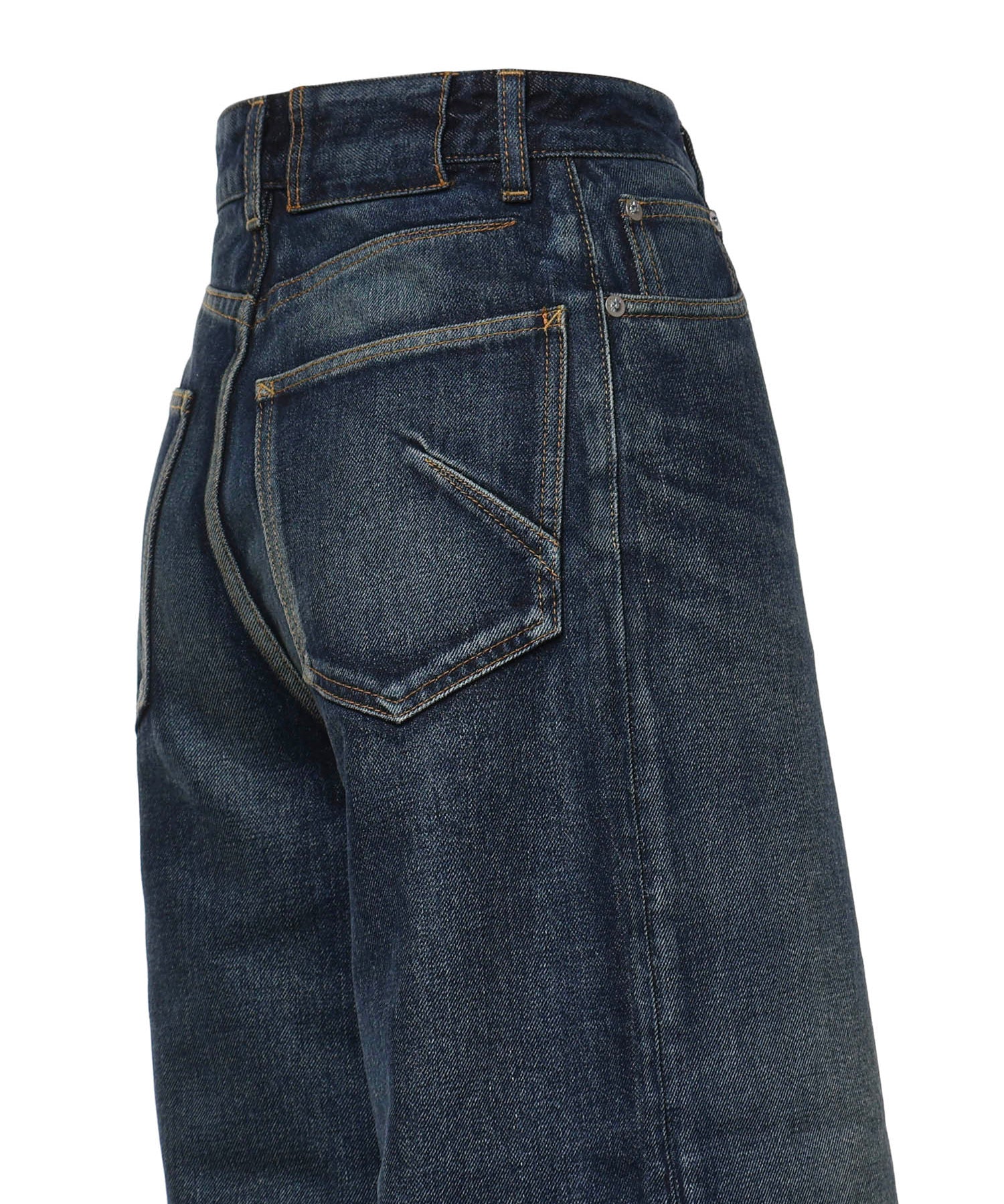 Jeans palazzo in denim<BR/> AA9P1277D021C A24 ALAIA 