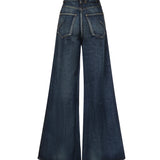 Jeans palazzo in denim<BR/> AA9P1277D021C A24 ALAIA 