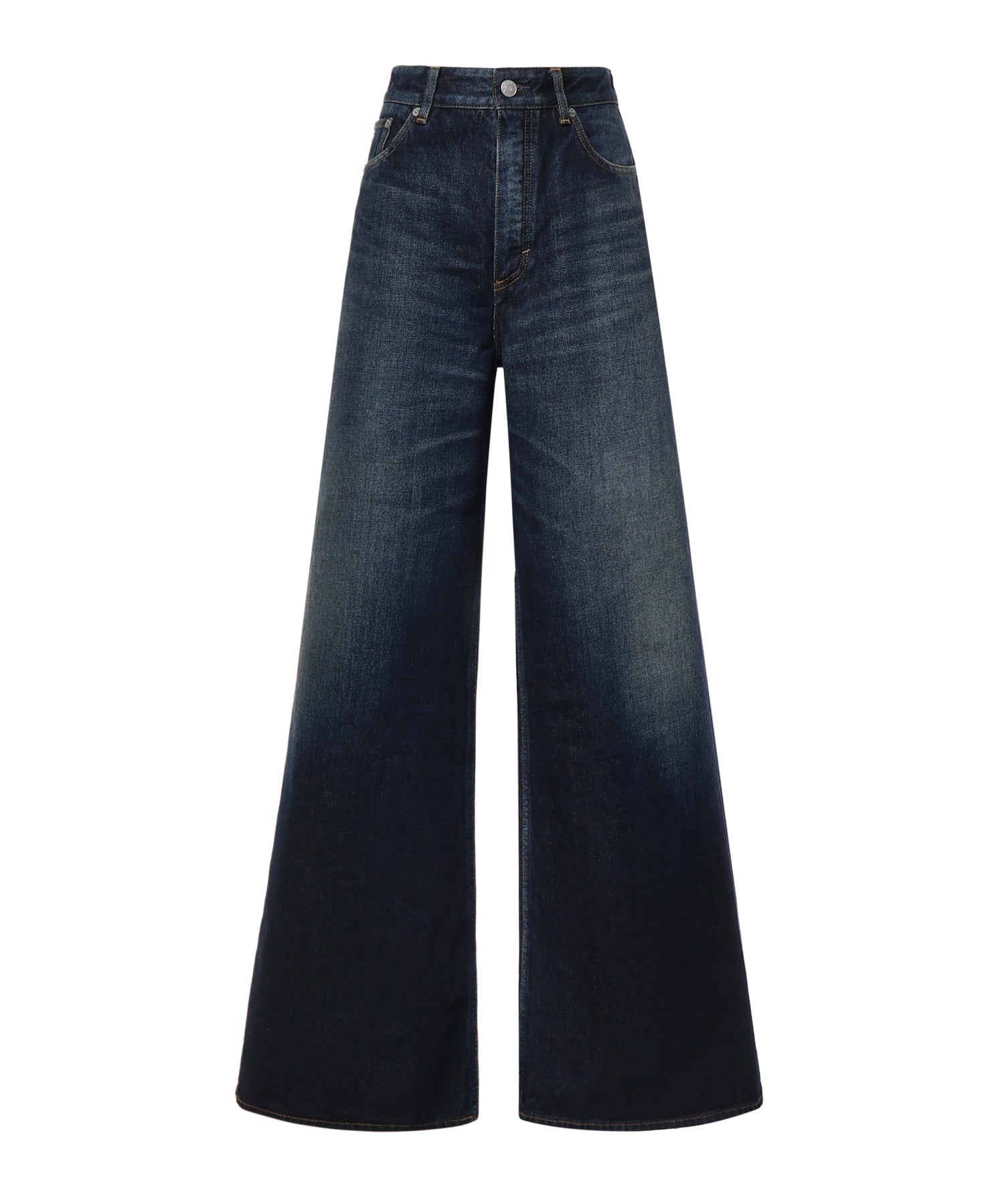 Jeans palazzo in denim<BR/> AA9P1277D021C A24 ALAIA 