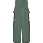 Pantaloni cargo in viscosa AA9P1388W183D 629 ALAIA 