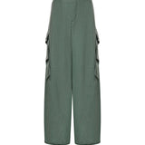 Pantaloni cargo in viscosa AA9P1388W183D 629 ALAIA 