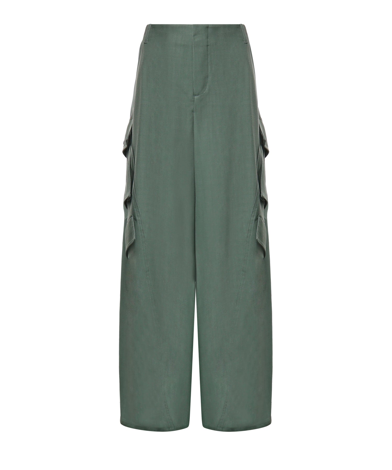 Pantaloni cargo in viscosa AA9P1388W183D 629 ALAIA 
