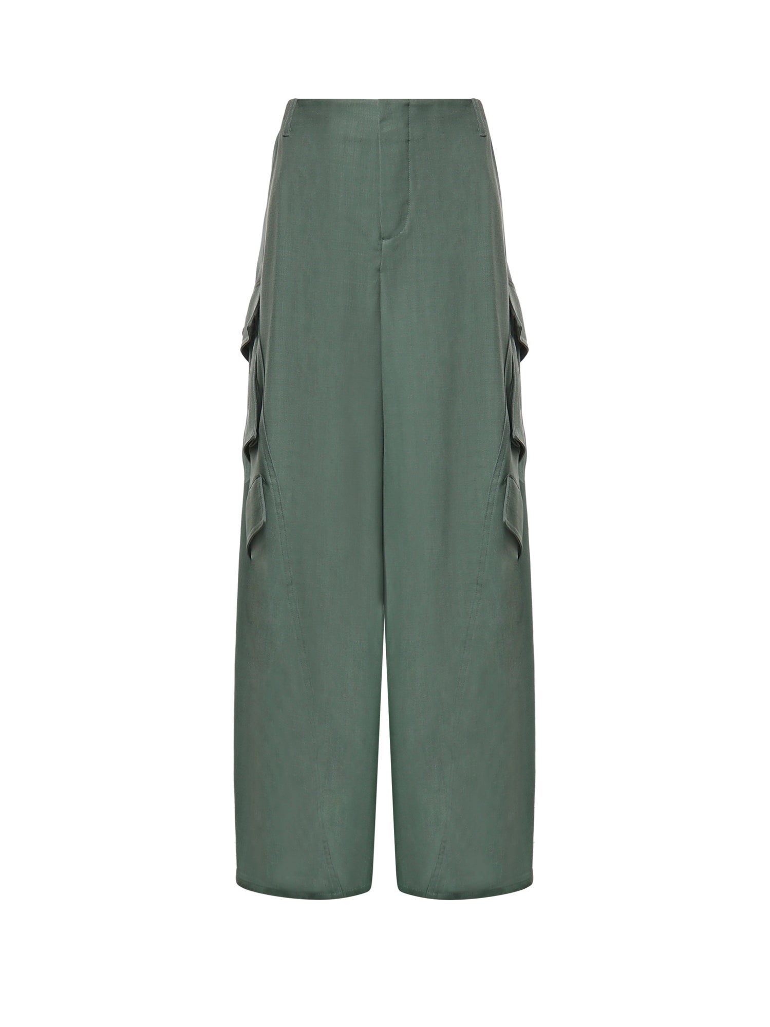 Pantaloni cargo in viscosa AA9P1388W183D 629 ALAIA 