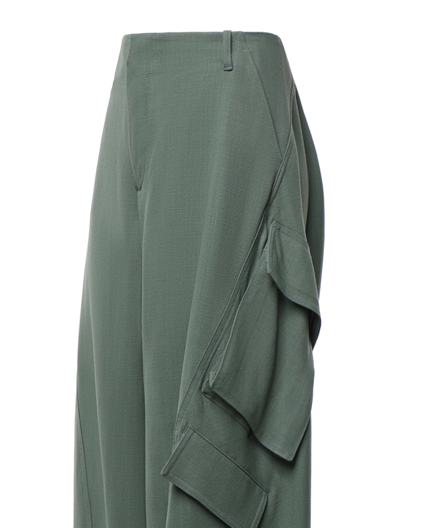 Pantaloni cargo in viscosa AA9P1388W183D 629 ALAIA 