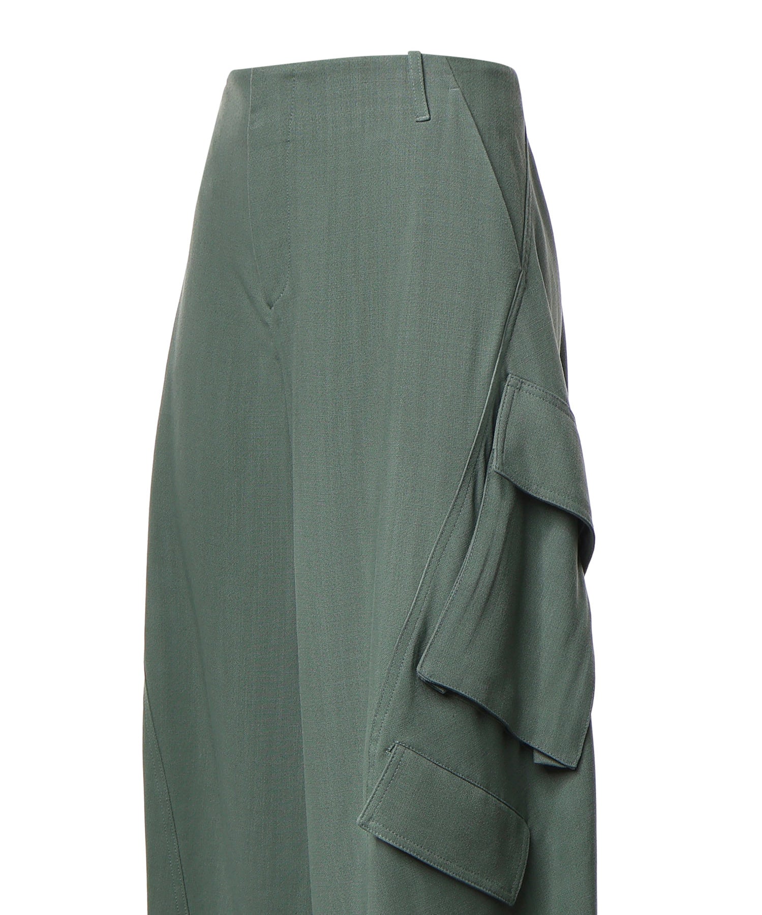 Pantaloni cargo in viscosa AA9P1388W183D 629 ALAIA 