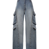 Jeans cargo in denim AA9P1400D026D A56 ALAIA 