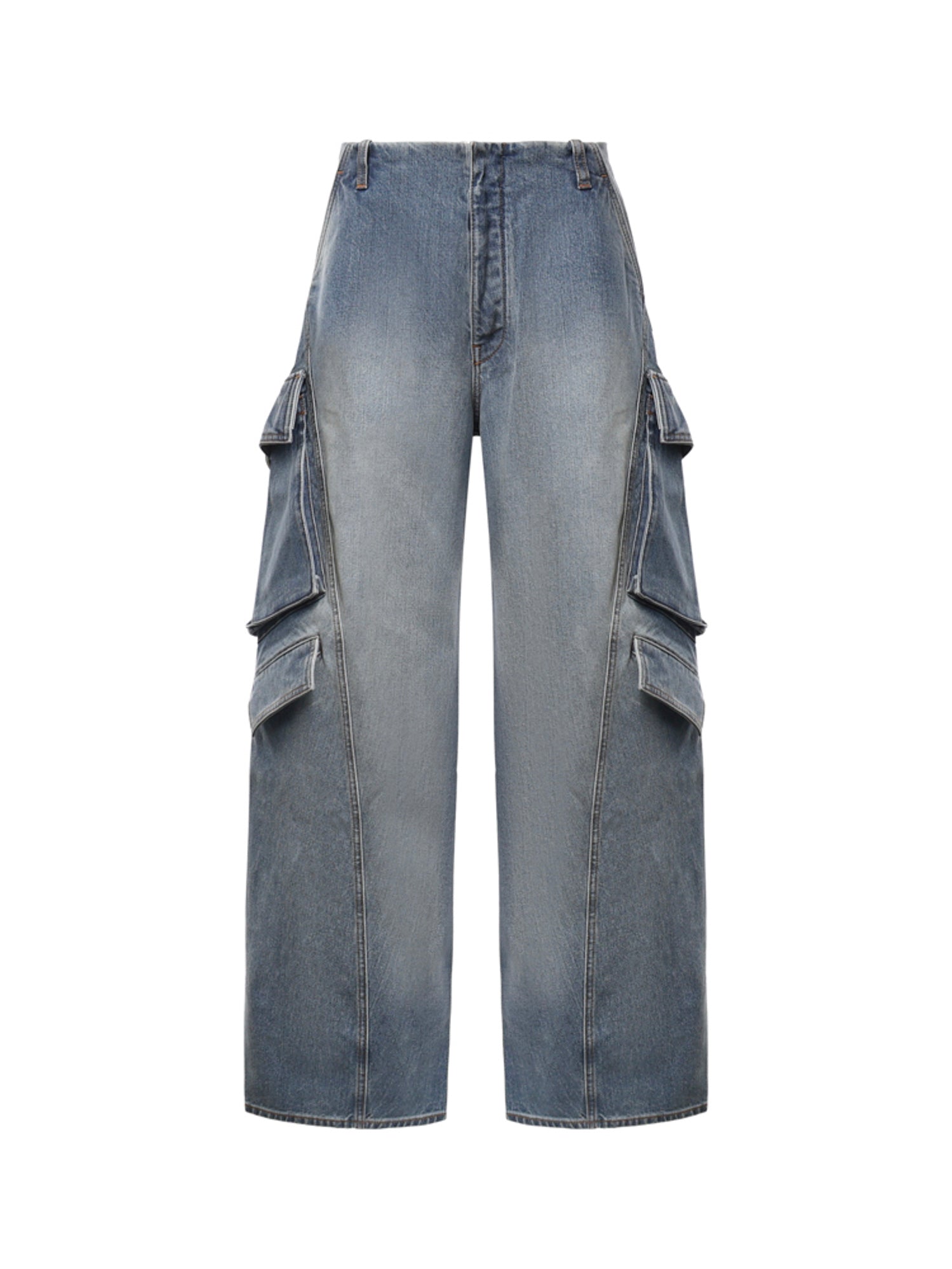 Jeans cargo in denim AA9P1400D026D A56 ALAIA 