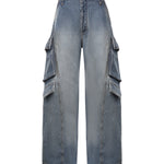 Jeans cargo in denim AA9P1400D026D A56 ALAIA 