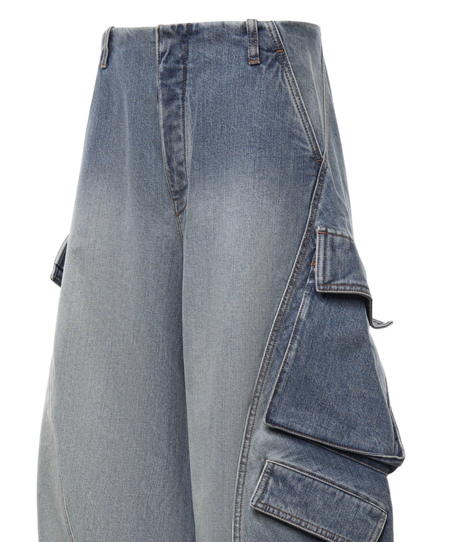Jeans cargo in denim AA9P1400D026D A56 ALAIA 