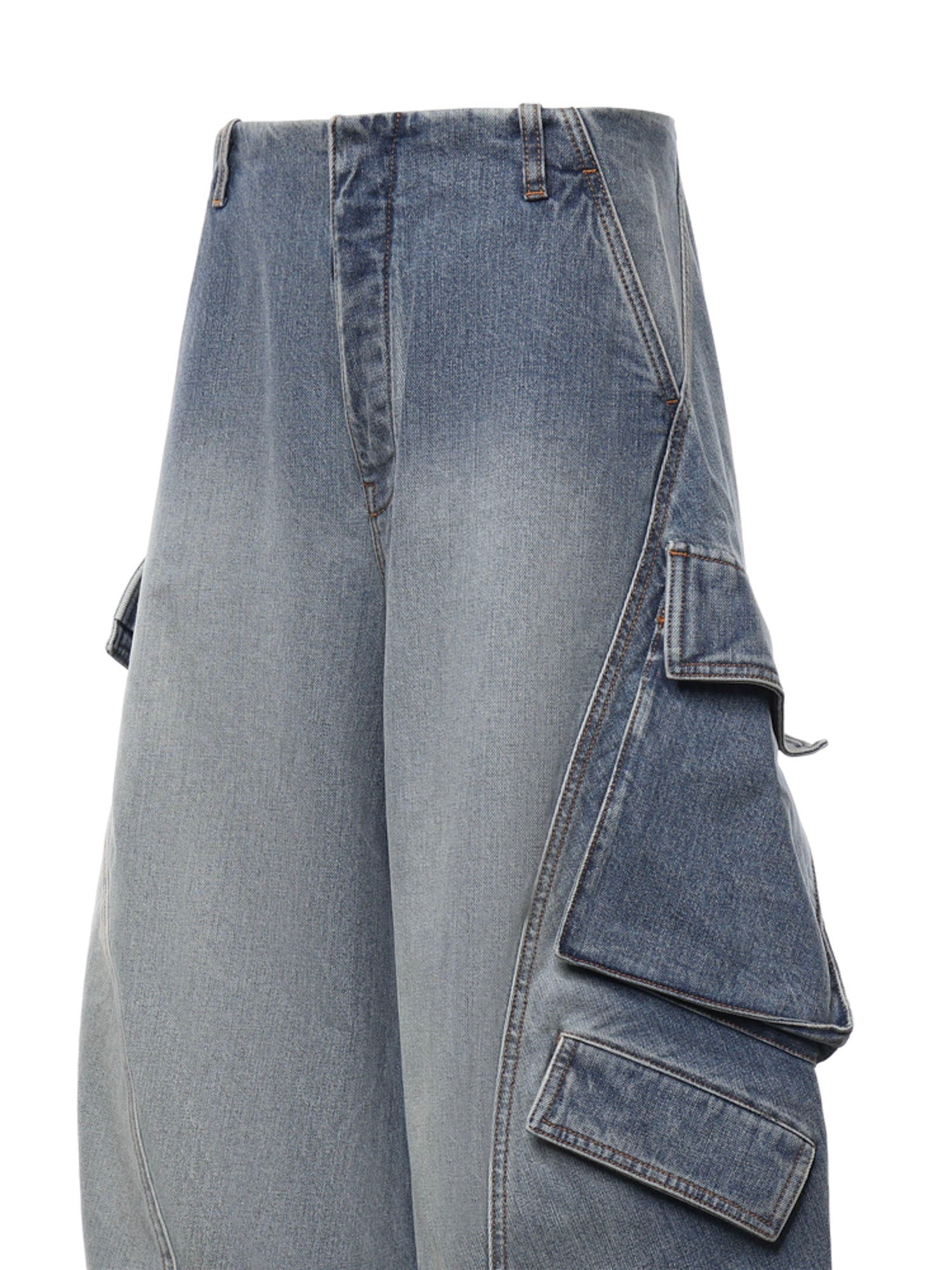 Jeans cargo in denim AA9P1400D026D A56 ALAIA 