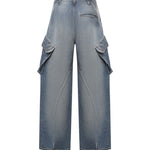 Jeans cargo in denim AA9P1400D026D A56 ALAIA 